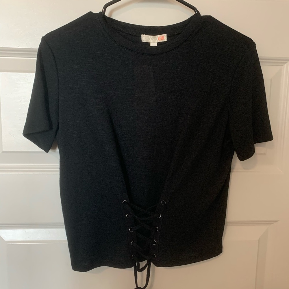 Black Crop top